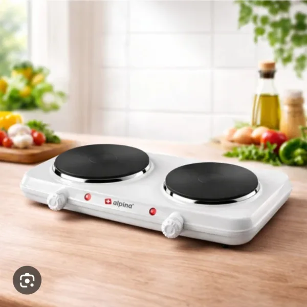 Glasstop Double Ceramic Hotplate | Alpina Appliances